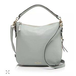 New-other-Kate Spade Crossbody Pebble Leather Cobble Leather Sea Foam Purse.